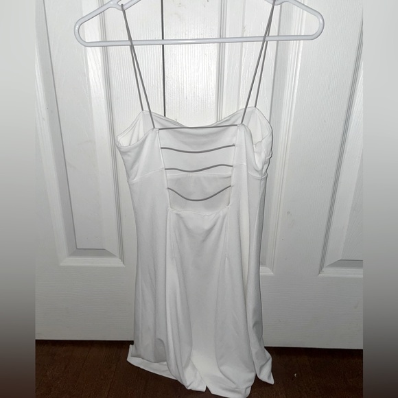 Silence + Noise - White Spaghetti Strap Mini Dress Size Small - Picture 4 of 5